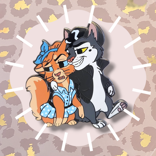 The Somali & The Shorthair Enamel Pin