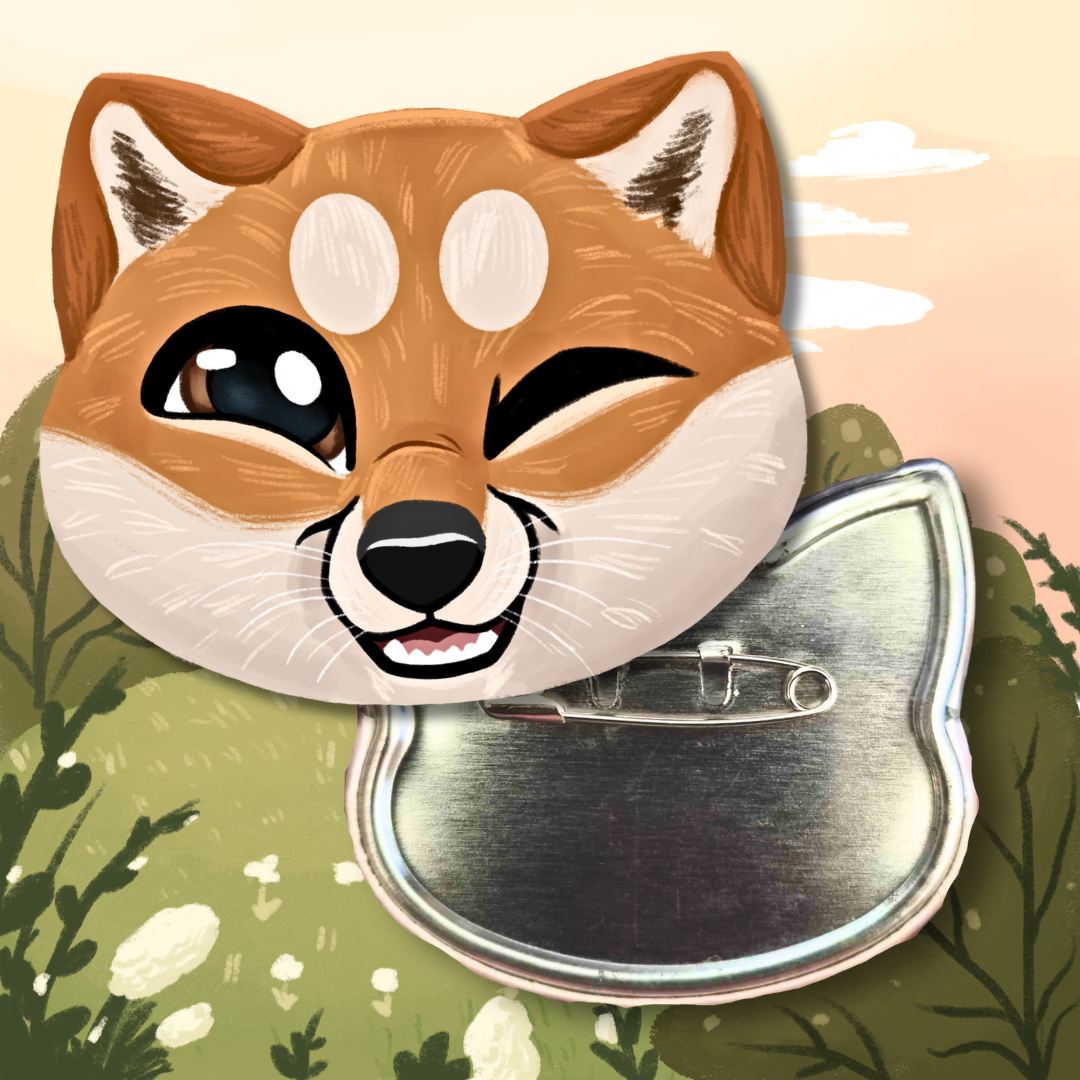 Shiba Inu XL Animal Badge
