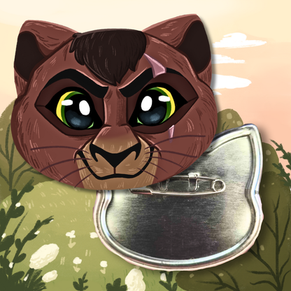 Lion XL Animal Badge