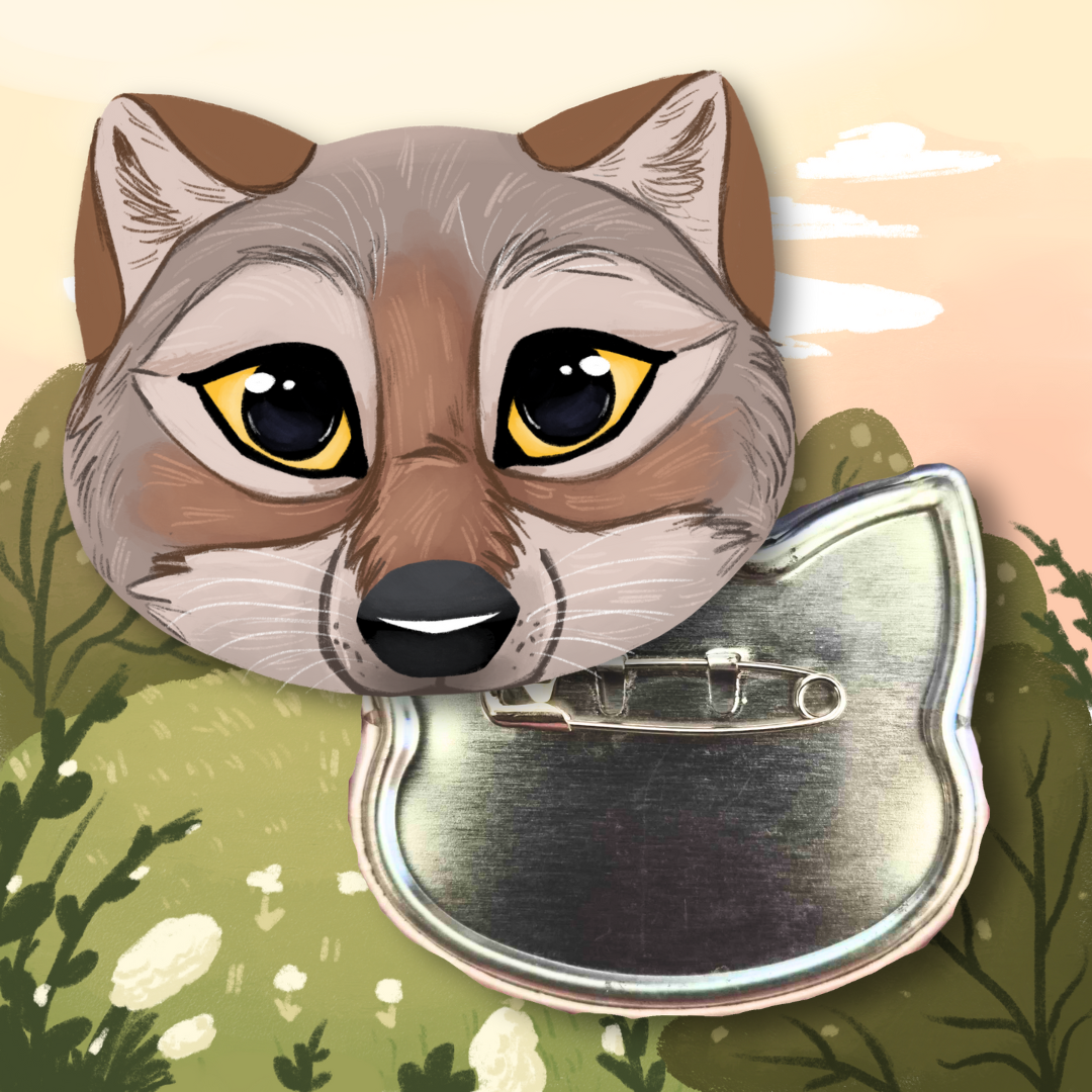 Coyote XL Animal Badge