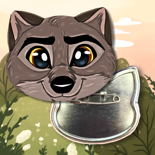 Wolf XL Animal Badge