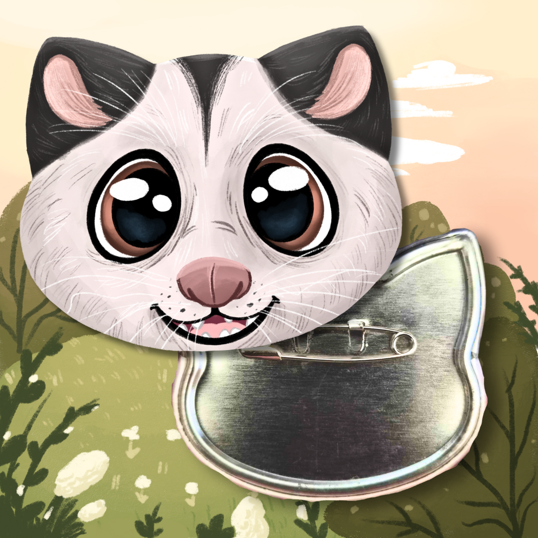Possum XL Animal Badge