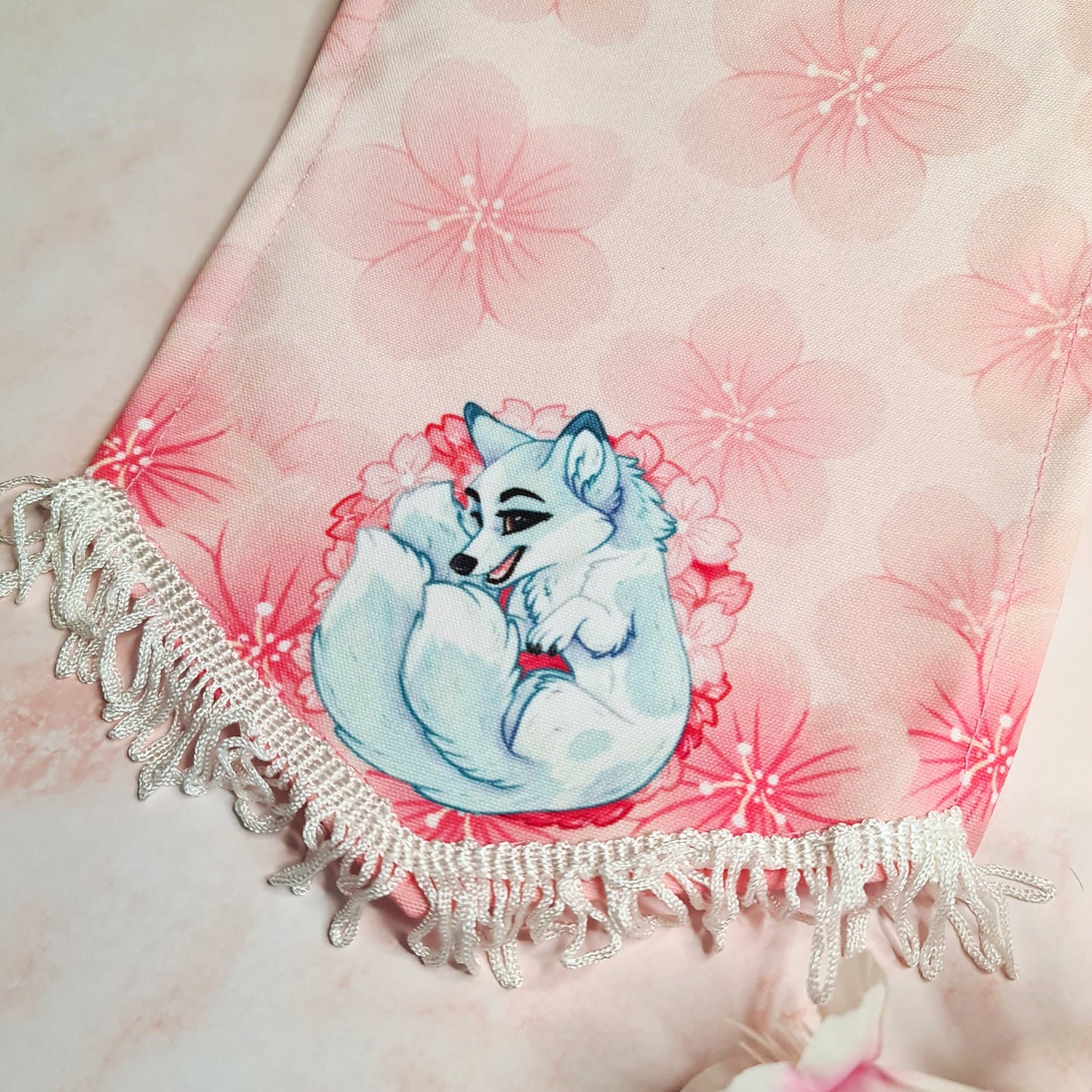 Sakura Kitsune Pink Pin Banner