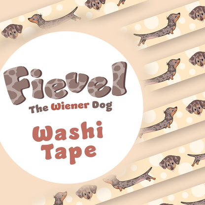 Fievel the Wiener Dog Washi Tape