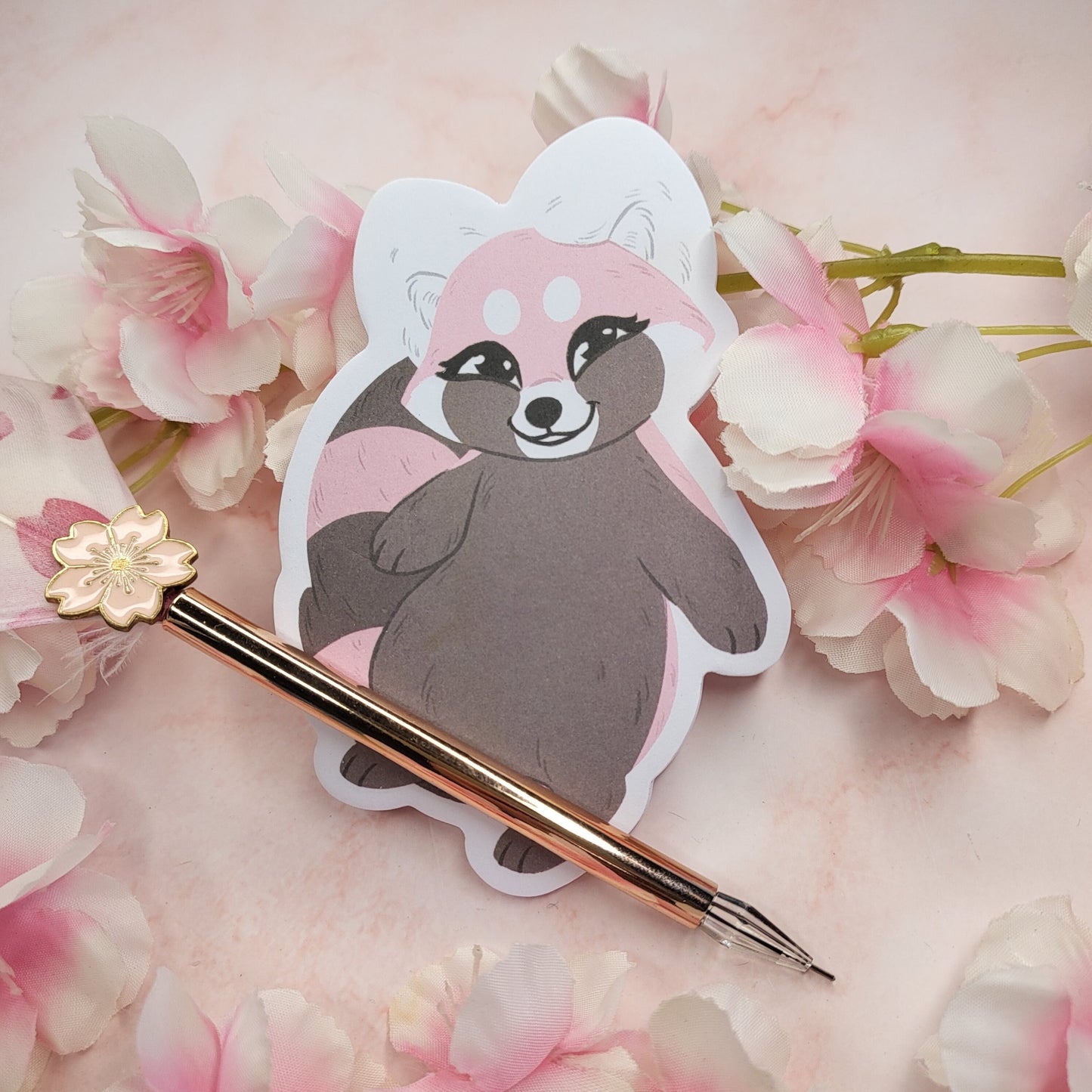The Pink Panda Sticky Notes Memo Pad