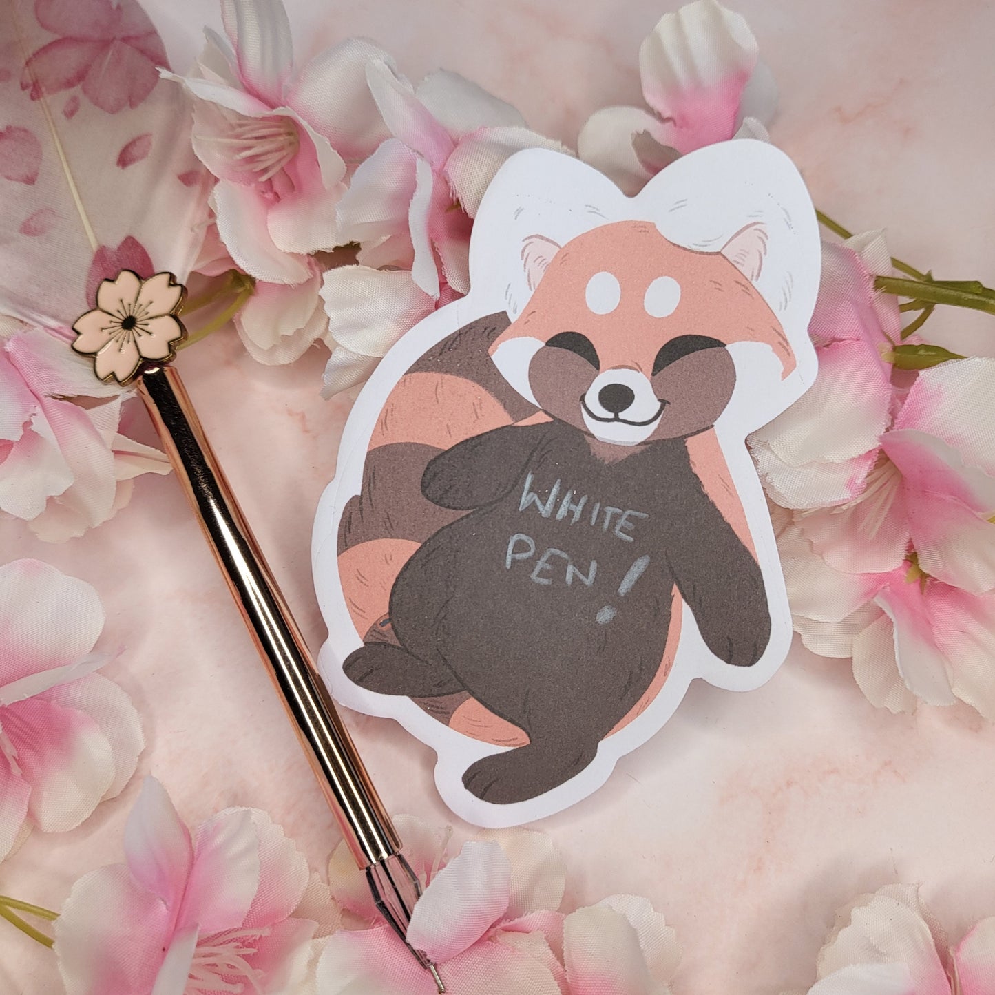 Red Panda Sticky Notes Memo Pad
