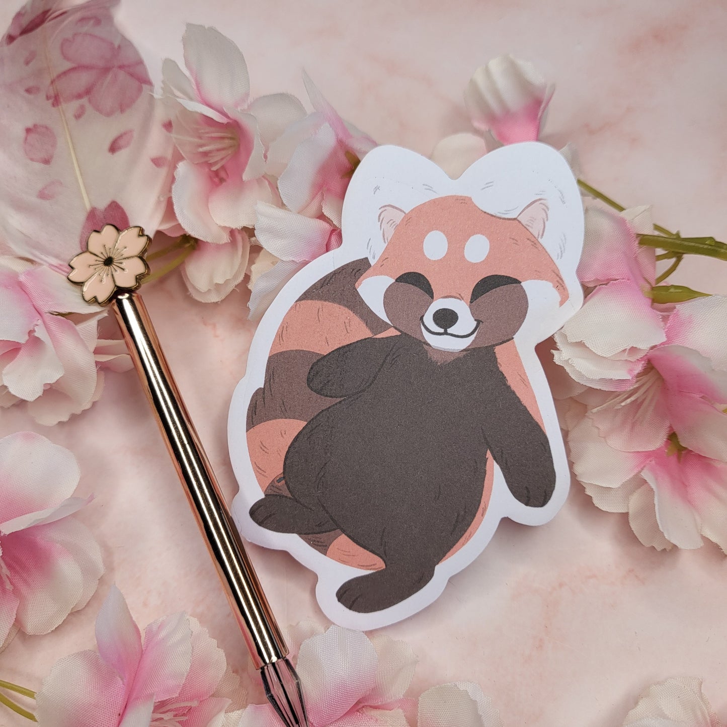 Red Panda Sticky Notes Memo Pad