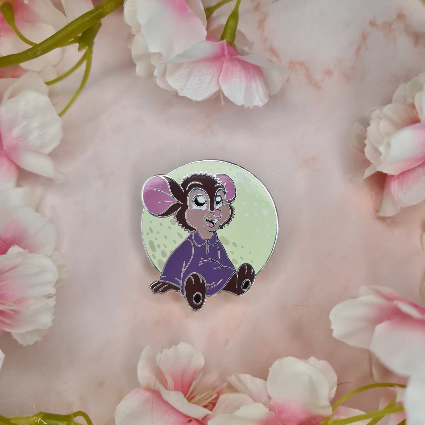Somewhere Out There Little Mouse Enamel Pin