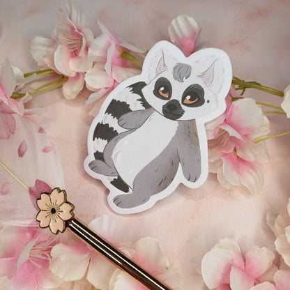 Ring-Tailed Lemur Sticky Notes Memo Pad