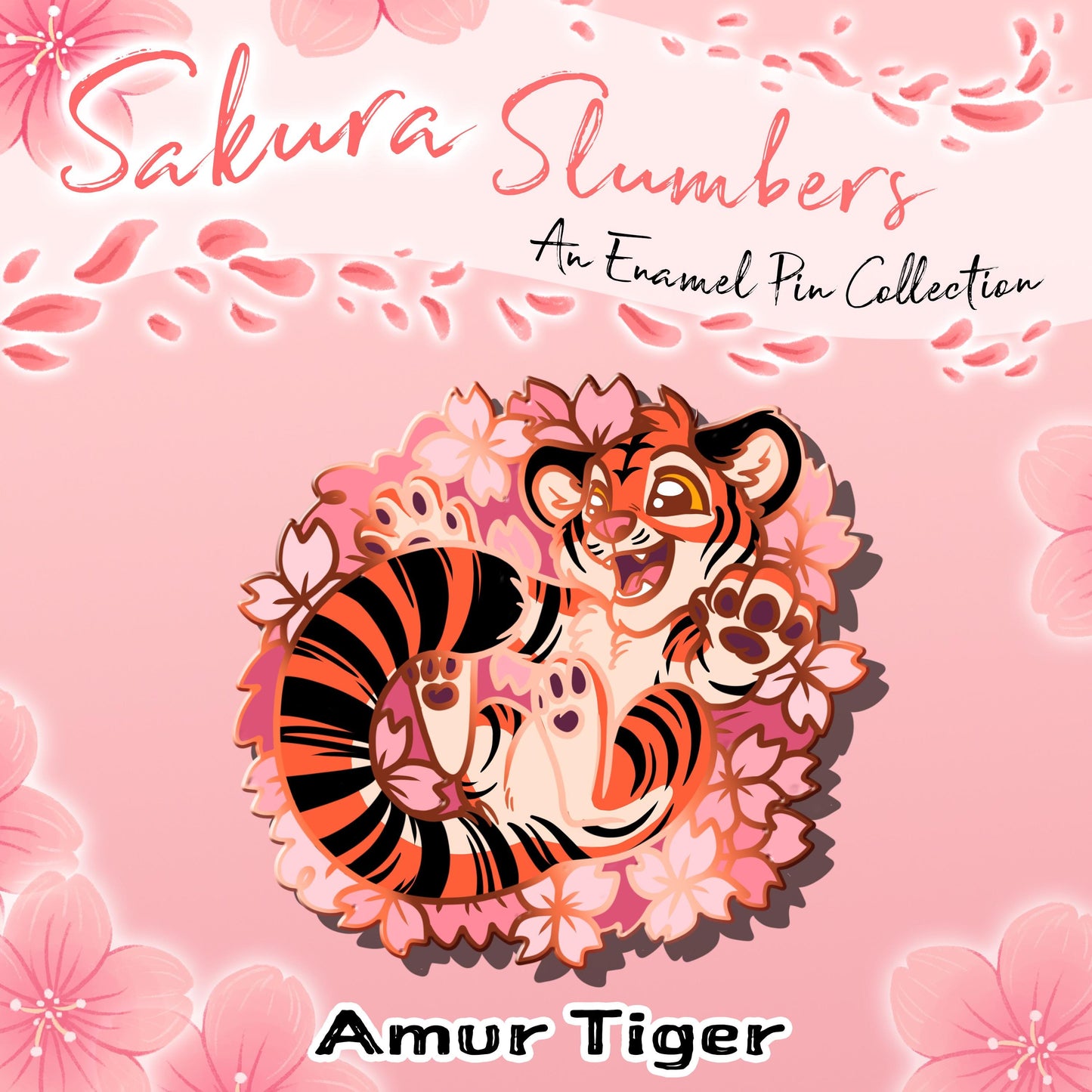 Sakura Slumbers 'Amur Tiger' Hard Enamel Pin