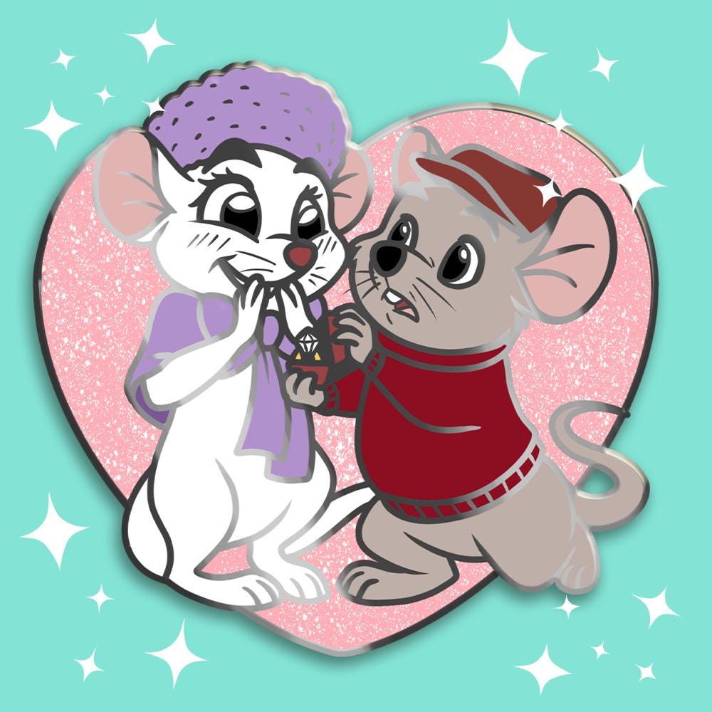 Mouse Proposal Enamel Pin