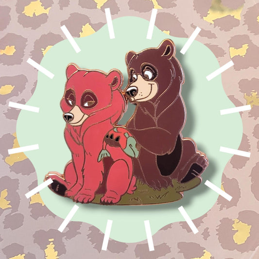 Courting Bears in Love Enamel Pin