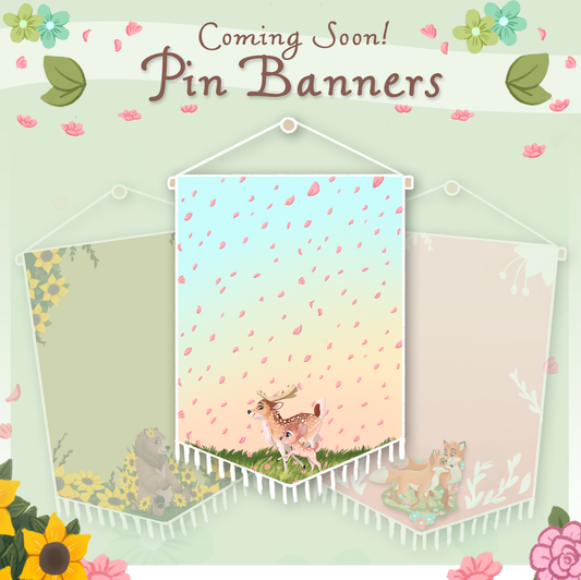 Deer in the Meadow Pin Banner